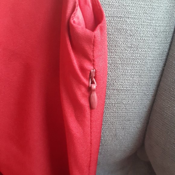 JACOB - Sleeveless red dress - Picture 4 of 7